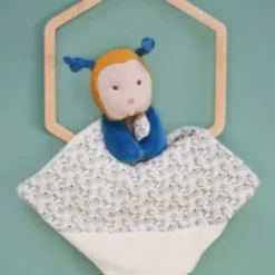 Hot Doudou bébé abeille Pollen en coton BIO - 20 cm - modèle aléatoire Les Prix Doux|Doudous Coton Bio