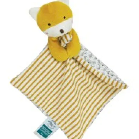 Outlet Doudou bébé renard en coton BIO - 20 cm - modèle aléatoire Cadeau À Moins De 20€|Doudous Coton Bio