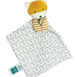 Outlet Doudou bébé renard en coton BIO - 20 cm - modèle aléatoire Cadeau À Moins De 20€|Doudous Coton Bio