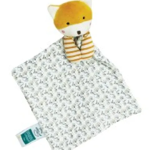 Outlet Doudou bébé renard en coton BIO - 20 cm - modèle aléatoire Cadeau À Moins De 20€|Doudous Coton Bio
