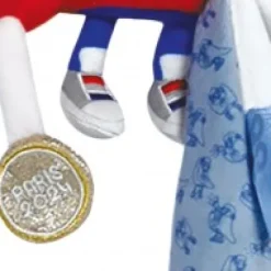 New Doudou Bebe Champion - Peluche mascotte Paris 2024 - 22 cm Collection Bébé Jo|Les Prix Doux