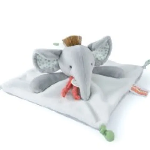 Outlet Doudou elephant gris - 25 cm Cadeaux Naissance|Couleurs Savane