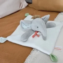 Outlet Doudou elephant gris - 25 cm Cadeaux Naissance|Couleurs Savane