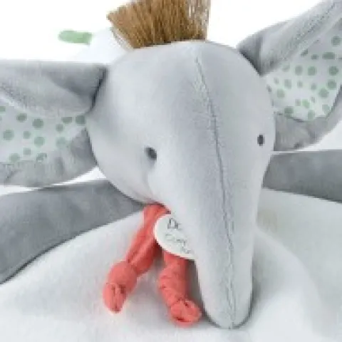 Outlet Doudou elephant gris - 25 cm Cadeaux Naissance|Couleurs Savane