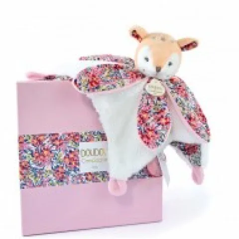 Hot Doudou FAON blanc avec pétales - BOH'AIME - Les Coffrets À Offrir|Les Boh'aime