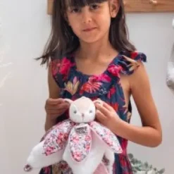 Hot Doudou FAON blanc avec pétales - BOH'AIME - Les Coffrets À Offrir|Les Boh'aime