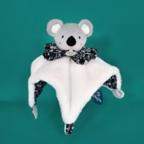 Outlet Doudou Koala gris - Cocon - Balle d'éveil - 3 EN 1 - 25 cm Les Petits Futés|Balles Sensorielles