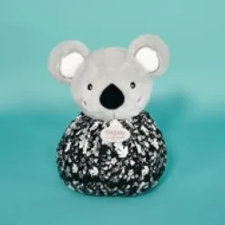 Outlet Doudou Koala gris - Cocon - Balle d'éveil - 3 EN 1 - 25 cm Les Petits Futés|Balles Sensorielles