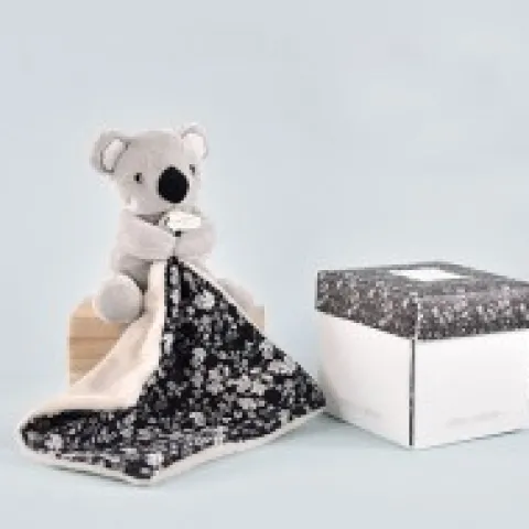 Outlet Doudou Koala gris avec mouchoir - BOH'AIME - 12 cm Cadeau À Moins De 20€|Les Boh'aime