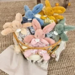 Best DOUDOU® lapin blanc - Doudou plat - 18 cm Cadeau À Moins De 20€|Lapin Doudou