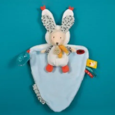 Outlet Doudou Lapin marron avec cape - Papillotte - 3 EN 1 Les Prix Doux|Les Petits Futés