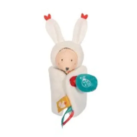 Outlet Doudou Lapin marron avec cape - Papillotte - 3 EN 1 Les Prix Doux|Les Petits Futés