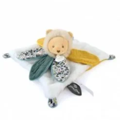 Hot Doudou LION blanc avec pétales - BOH'AIME Les Coffrets À Offrir|Cadeaux Naissance