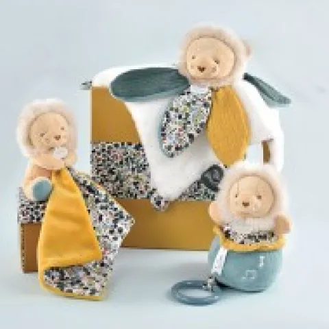 Sale Doudou LION jaune avec mouchoir - BOH'AIME - Cadeau À Moins De 20€|Les Boh'aime