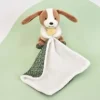 Discount Doudou mouchoir chien vert et marron - 11 cm Rikikis & Méli Mélo|Chien