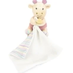 Outlet Doudou mouchoir Girafe rose - 11 cm Les Prix Doux|Rikikis & Méli Mélo