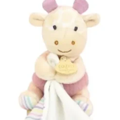 Outlet Doudou mouchoir Girafe rose - 11 cm Les Prix Doux|Rikikis & Méli Mélo