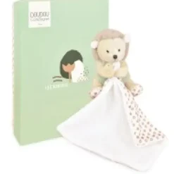Clearance Doudou mouchoir hérisson vert et marron - 11 cm Rikikis & Méli Mélo|Hérisson