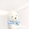 New Doudou mouchoir lapin bleu - 10 cm - Boite fleur Cadeau À Moins De 20€|Les Iconiques