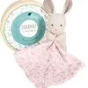 Clearance Doudou mouchoir lapin rose en coton BIO - 15 cm Les Prix Doux|Doudous Coton Bio