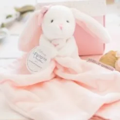 Clearance Doudou mouchoir lapin rose - 10 cm - Boite fleur Cadeau À Moins De 20€|Les Iconiques