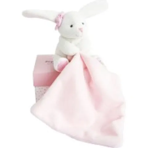 Clearance Doudou mouchoir lapin rose - 10 cm - Boite fleur Cadeau À Moins De 20€|Les Iconiques
