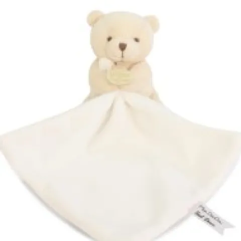 Clearance Doudou mouchoir- Mon petit ourson - Beige - 10 cm Ours
