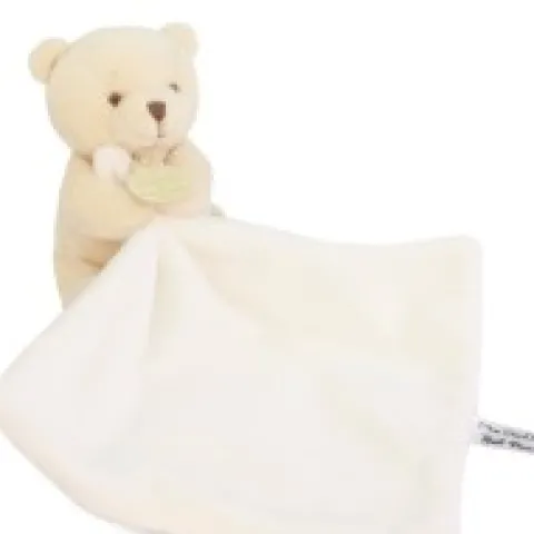 Clearance Doudou mouchoir- Mon petit ourson - Beige - 10 cm Ours