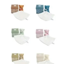 Outlet Doudou mouchoir- Mon petit ourson - Rose - 10 cm Les Iconiques|Ours