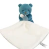 Discount Doudou mouchoir- Mon petit ourson - Bleu - 10 cm Ours