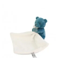 Discount Doudou mouchoir- Mon petit ourson - Bleu - 10 cm Ours