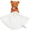 Discount Doudou mouchoir- Mon petit ourson - Orange - 10 cm Ours