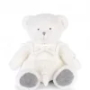 New Doudou mouchoir ours Gris - 30 cm - Collection Anniversaire Doudou® Anniversaire|Ours