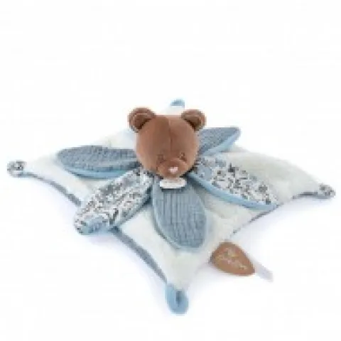 New Doudou OURS bleu avec pétales - BOH'AIME - Cadeaux Naissance|Les Boh'aime