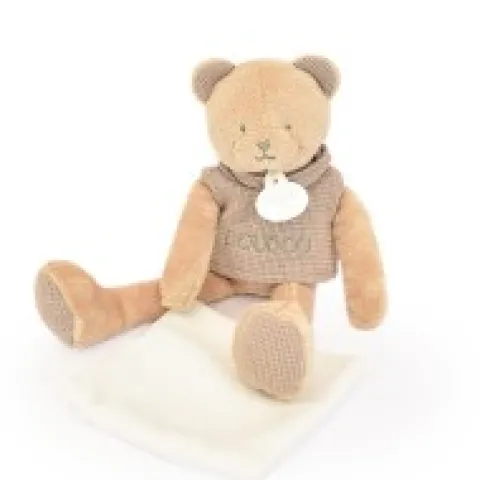 Online Doudou Ours marron avec mouchoir - Sweety - 25 cm Cadeau À Moins De 20€|Ours