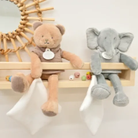 Online Doudou Ours marron avec mouchoir - Sweety - 25 cm Cadeau À Moins De 20€|Ours