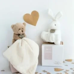Sale Doudou ours mouchoir - 10 cm - Boite fleur Cadeau À Moins De 20€|Cadeaux Naissance