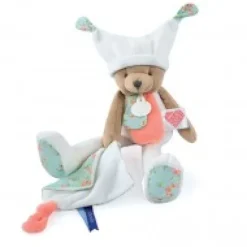 Hot Doudou ours mouchoir 3 histoires - Blanc Doudous À Histoires|Ours