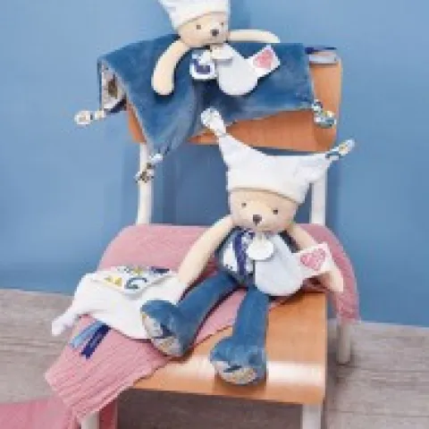 Discount Doudou ours pantin 3 histoires - Bleu Doudous À Histoires|Ours