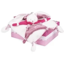 Outlet Doudou plat Cerise le lapin Rose - 27 cm Cerise Et Petit Chou|Lapin