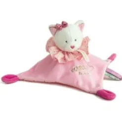 Hot Doudou plat Chat rose - Attrape-rêves - 20 cm Attrape-rêves|Chat