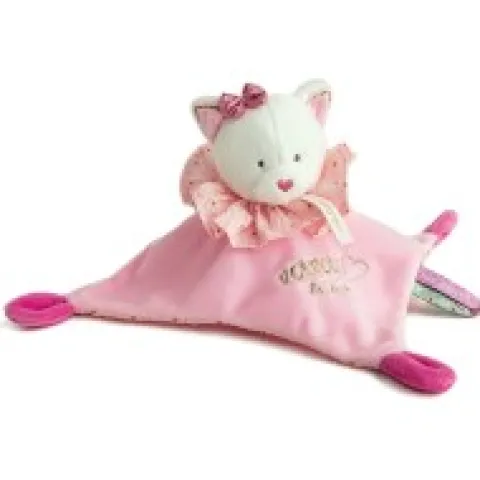 Hot Doudou plat Chat rose - Attrape-rêves - 20 cm Attrape-rêves|Chat