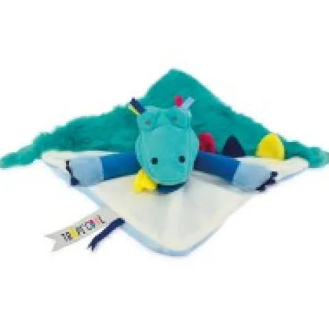 New Doudou plat Crocodile vert Tropi'Cool - 21 cm Croco|Doudou Plat