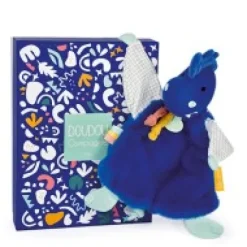 New Doudou plat dinosaure bleu Sashou - 25  cm Les Prix Doux|Calinosaure