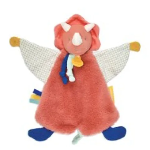 Discount Doudou plat dinosaure orange Lou - 25 cm Les Prix Doux|Calinosaure