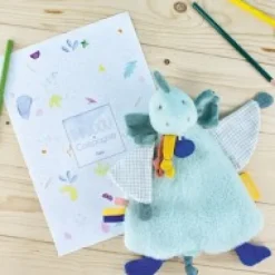 Fashion Doudou plat dinosaure vert Filou - 25  cm Les Prix Doux|Calinosaure