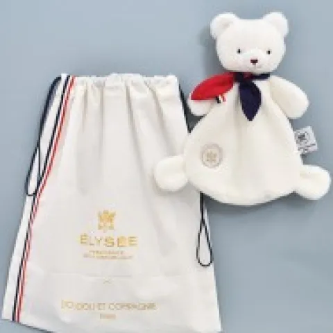Online Doudou plat fabriqué en France - L'Ours Élysée - 22 cm Collection X Elysée|Ours