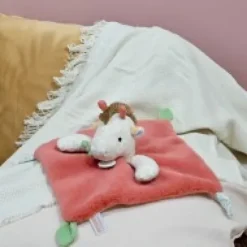 Clearance Doudou plat girafe beige et rouge -25 cm Cadeaux Naissance|Les Prix Doux