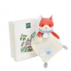 Outlet Doudou plat hochet billes -  Renard Romarin - 21 cm Dans Mon Jardin|Hochets Et Pantins D'activités
