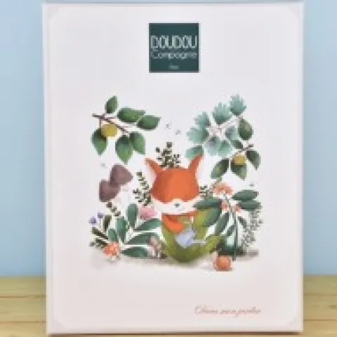 Outlet Doudou plat hochet billes - Renard Romarin - 21 cm Dans Mon Jardin|Hochets Et Pantins D'activités